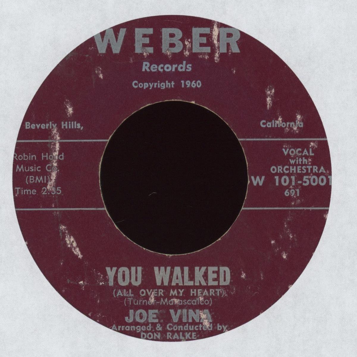 Joe Vina - You Walked All Over My Heart on Weber RB Popcorn 45