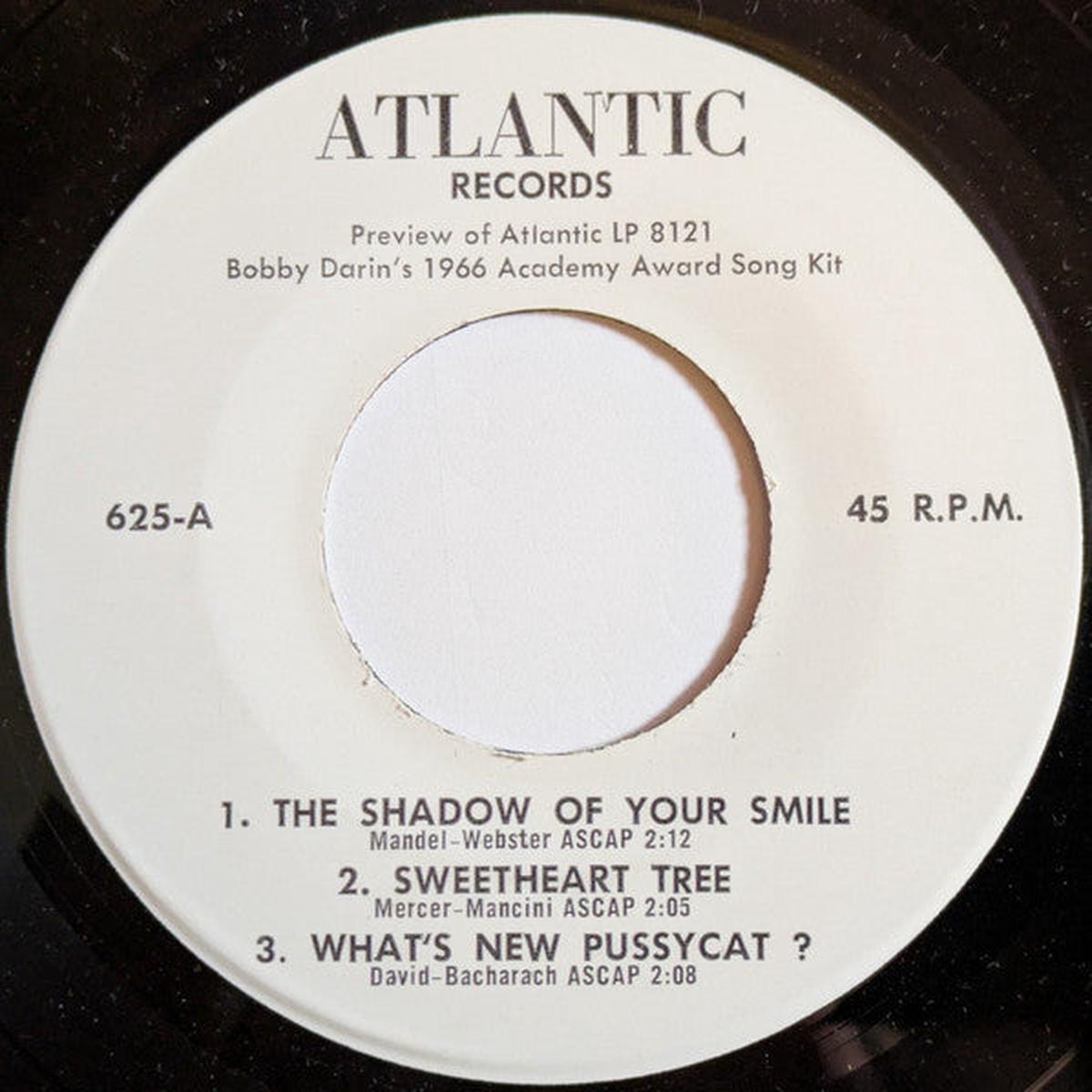 Bobby Darin - The Shadow Of Your Smile (Promo Sampler) 7"