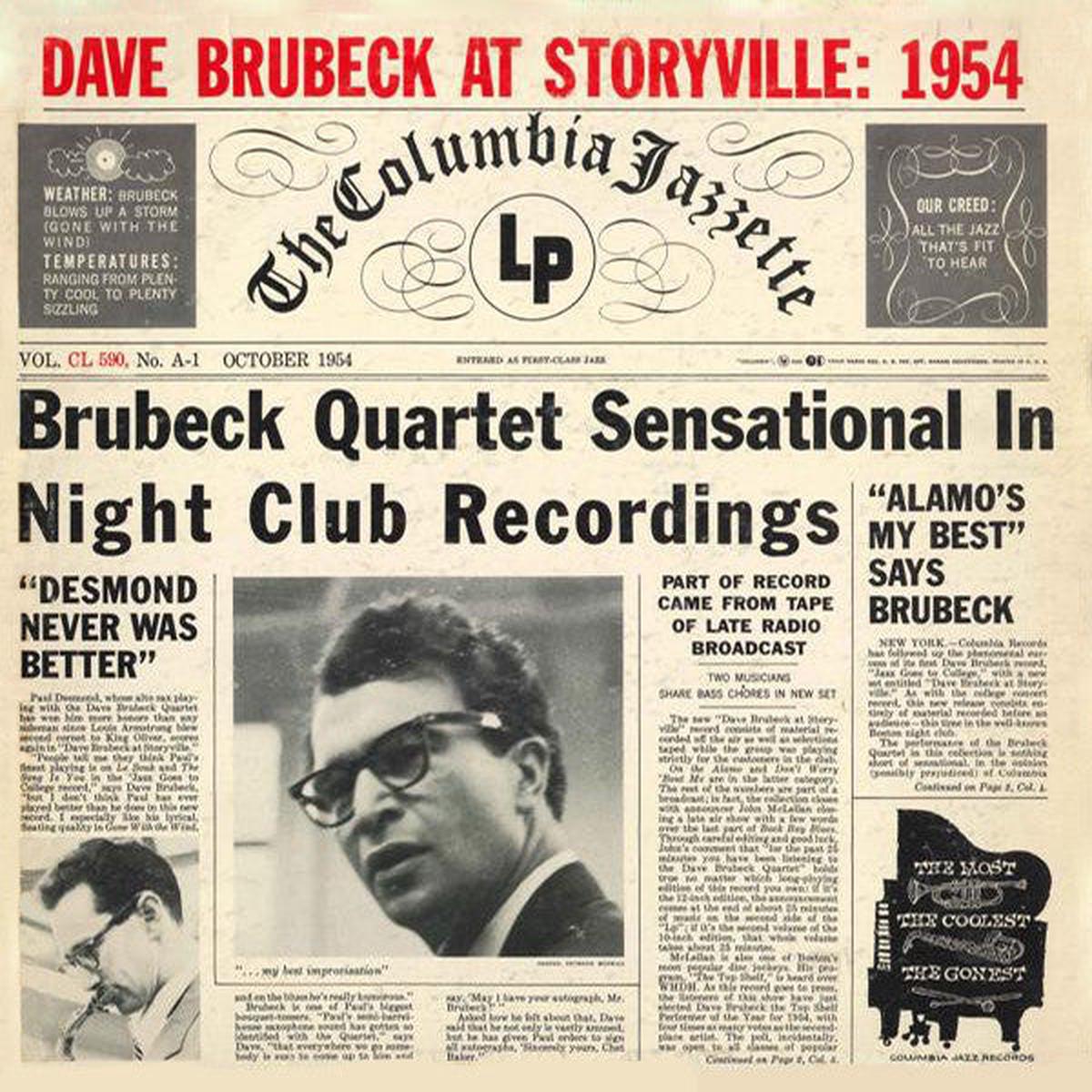Dave Brubeck  Dave Brubeck At Storyville: 1954 LP