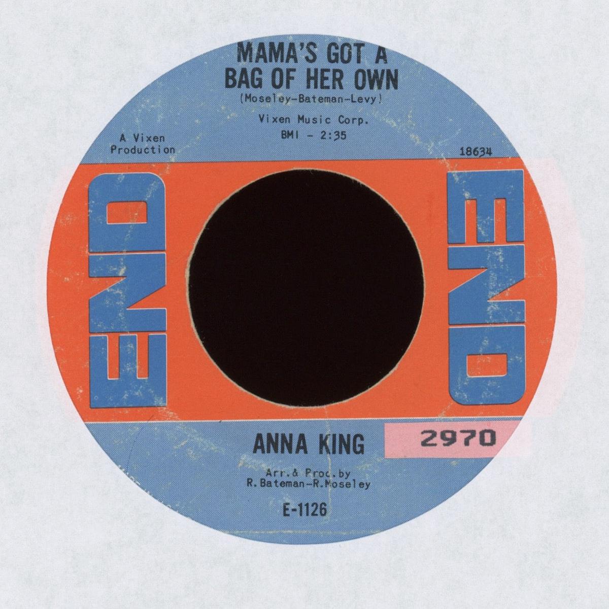Anna King - Mamas Got A Bag Of Her Own on End Northern Soul Funk 45