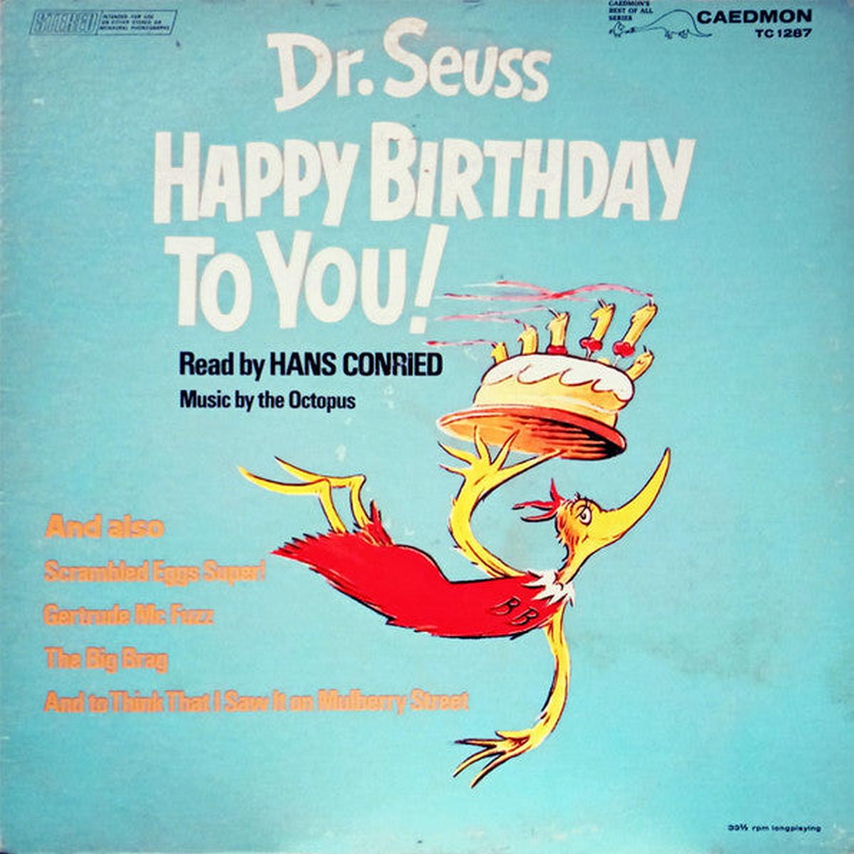 Dr. Seuss / Hans Conried Happy Birthday To You! LP