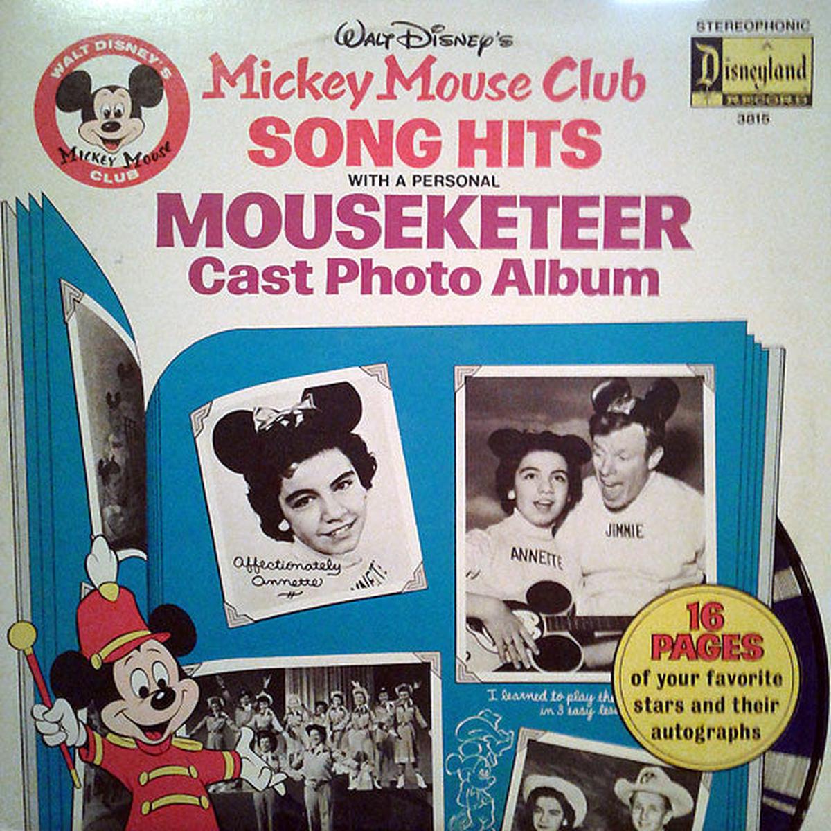 Various Mickey Mouse Club Song Hits LP