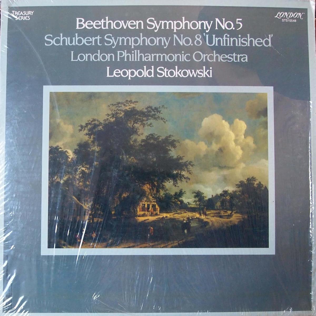 Beethoven, Schubert, Leopold Stokowski, London Philharmonic Orchestra  Symphony No. 5 / Symphony No. 8 'Unfinished' LP