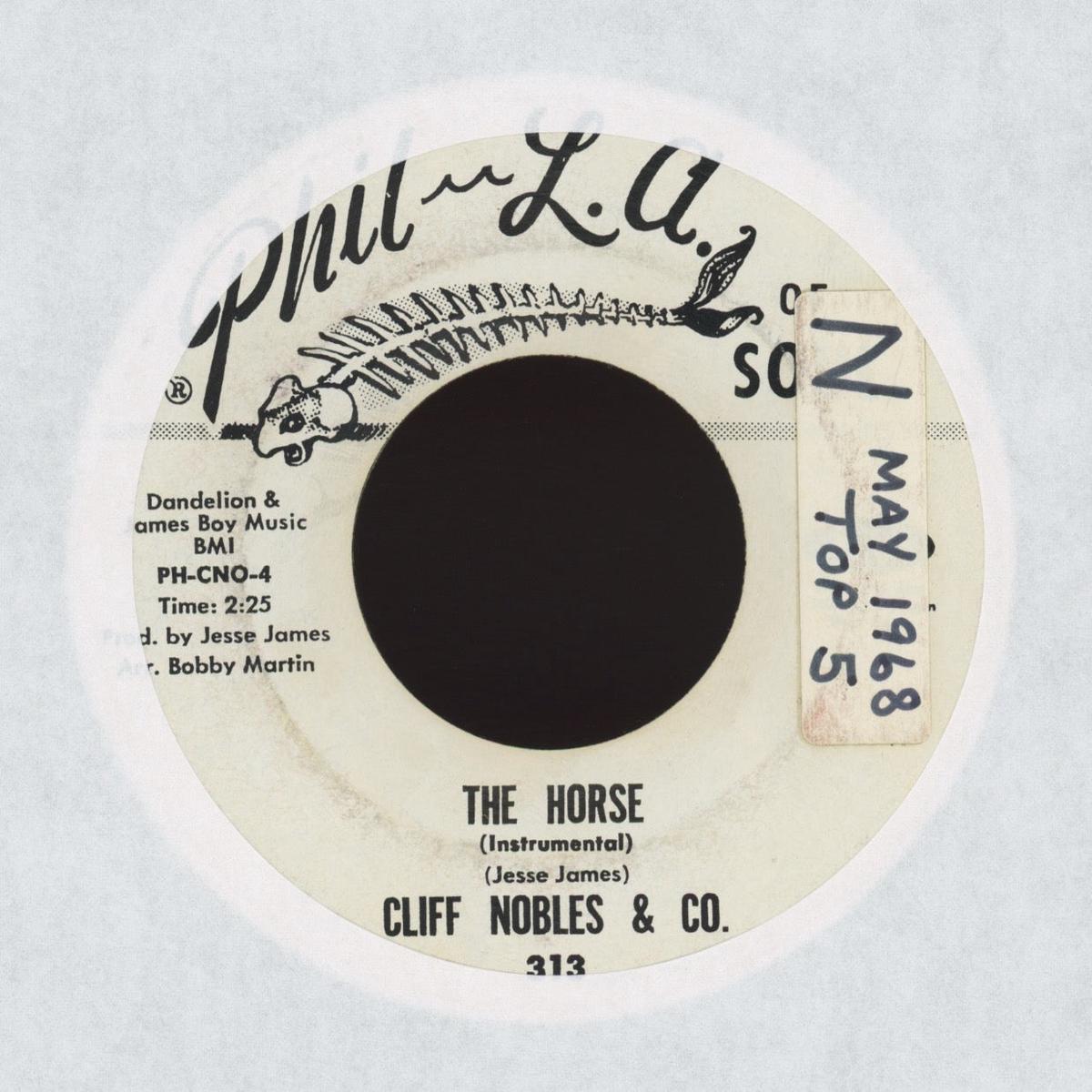 Cliff Nobles Co - The Horse (Instrumental) on Phil LA of Soul Single Sided Promo Northern Soul 45
