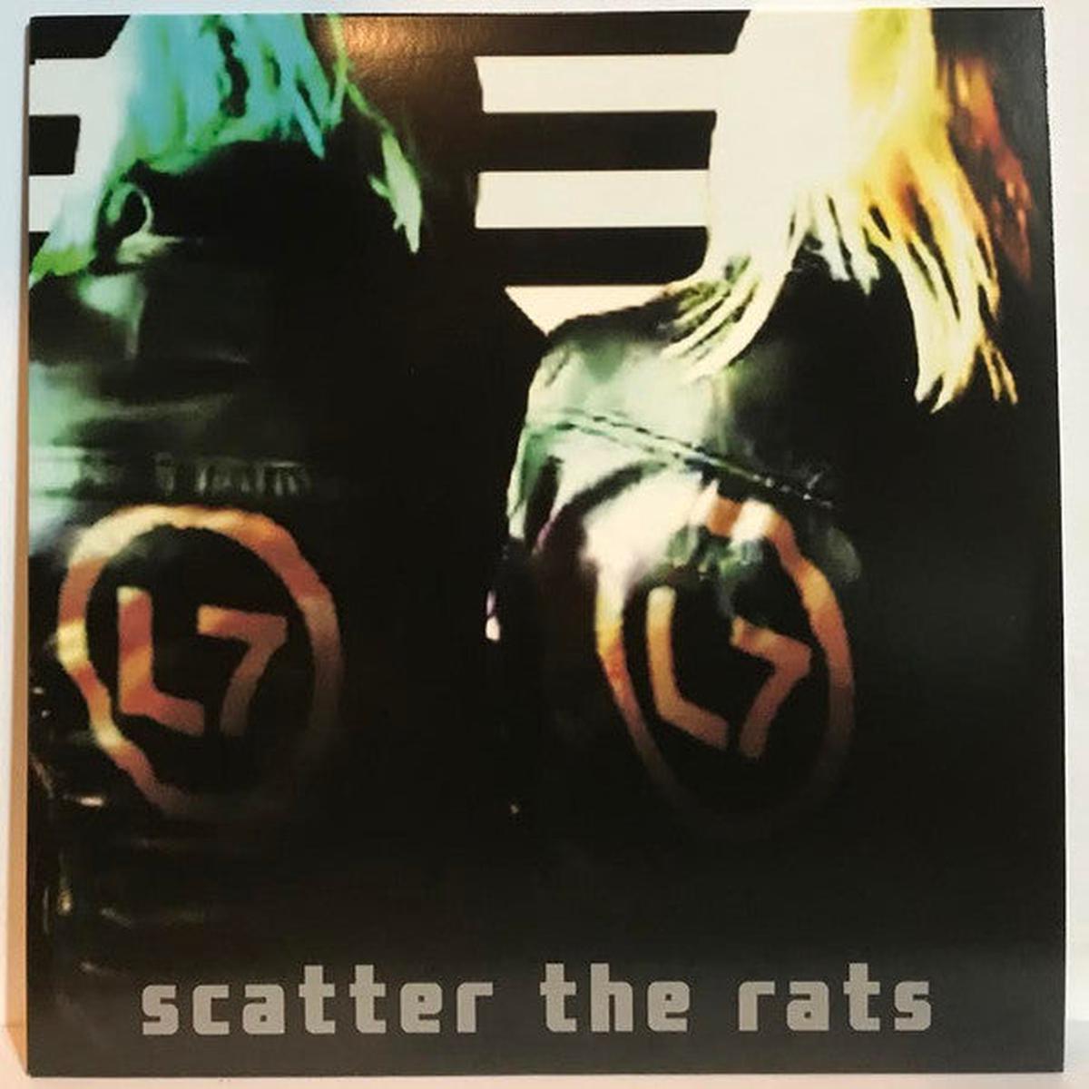 L7 Scatter the Rats (Clear With Black Swirl) LP