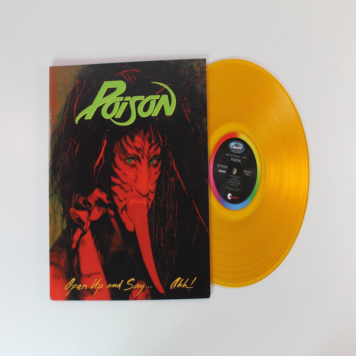 Poison - Open Up and SayAhh on Capitol Friday Music Ltd 180 Gram Gold Vinyl Reissue