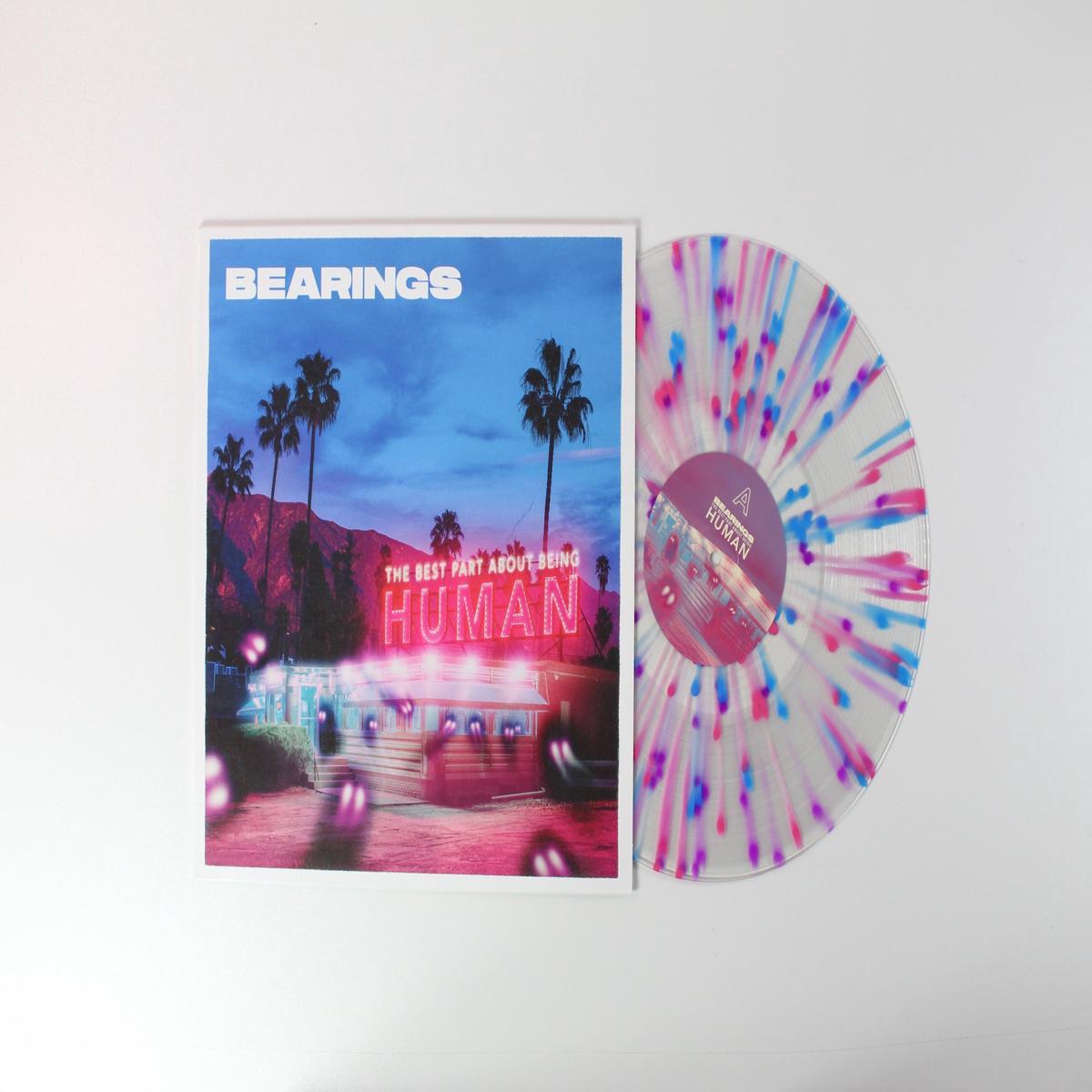 Bearings - The Best Part About Being Human on Pure Noise Ltd Purple White Blue Galaxy