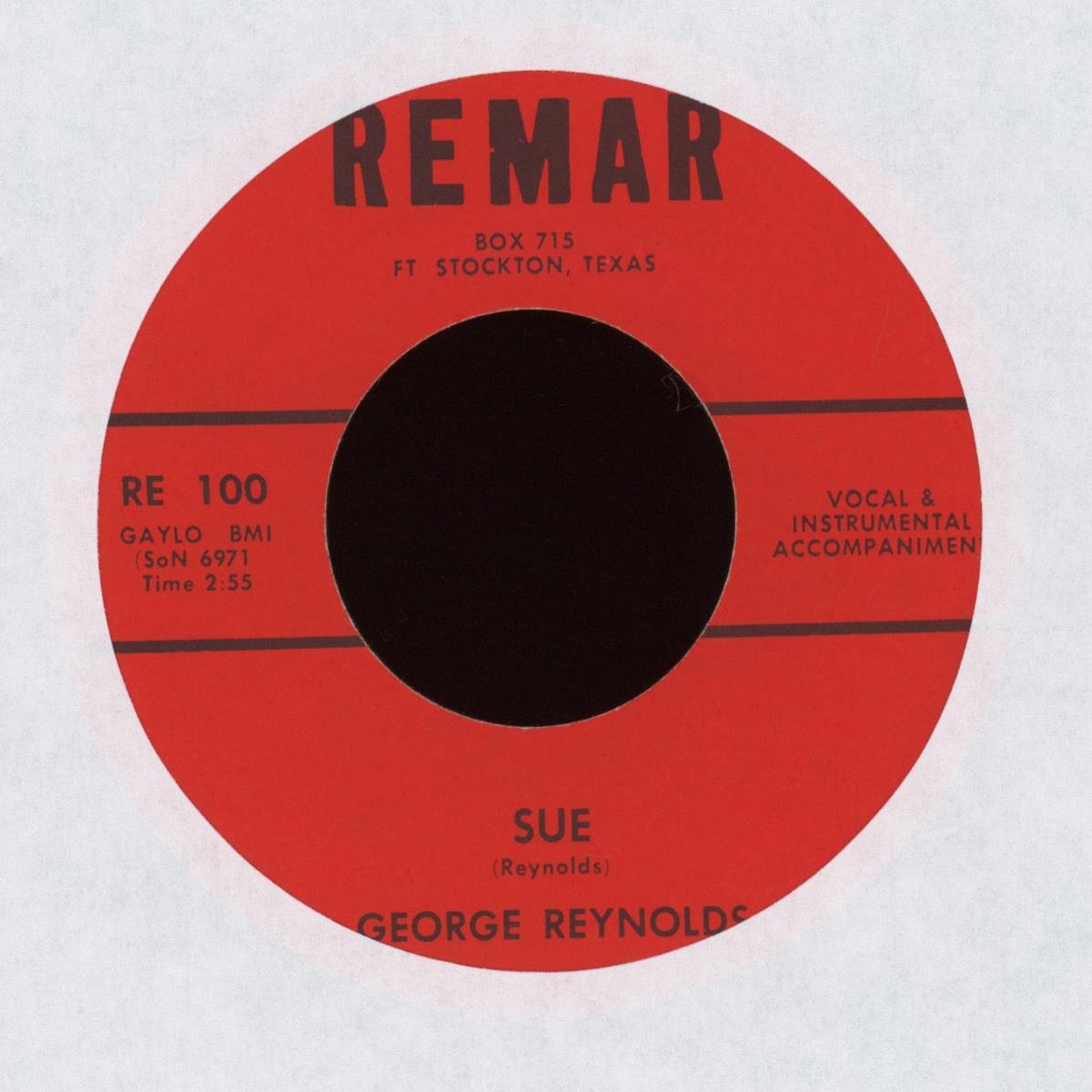 George Reynolds - Sue Tough Guitar on Remar Teen Rockabilly 45