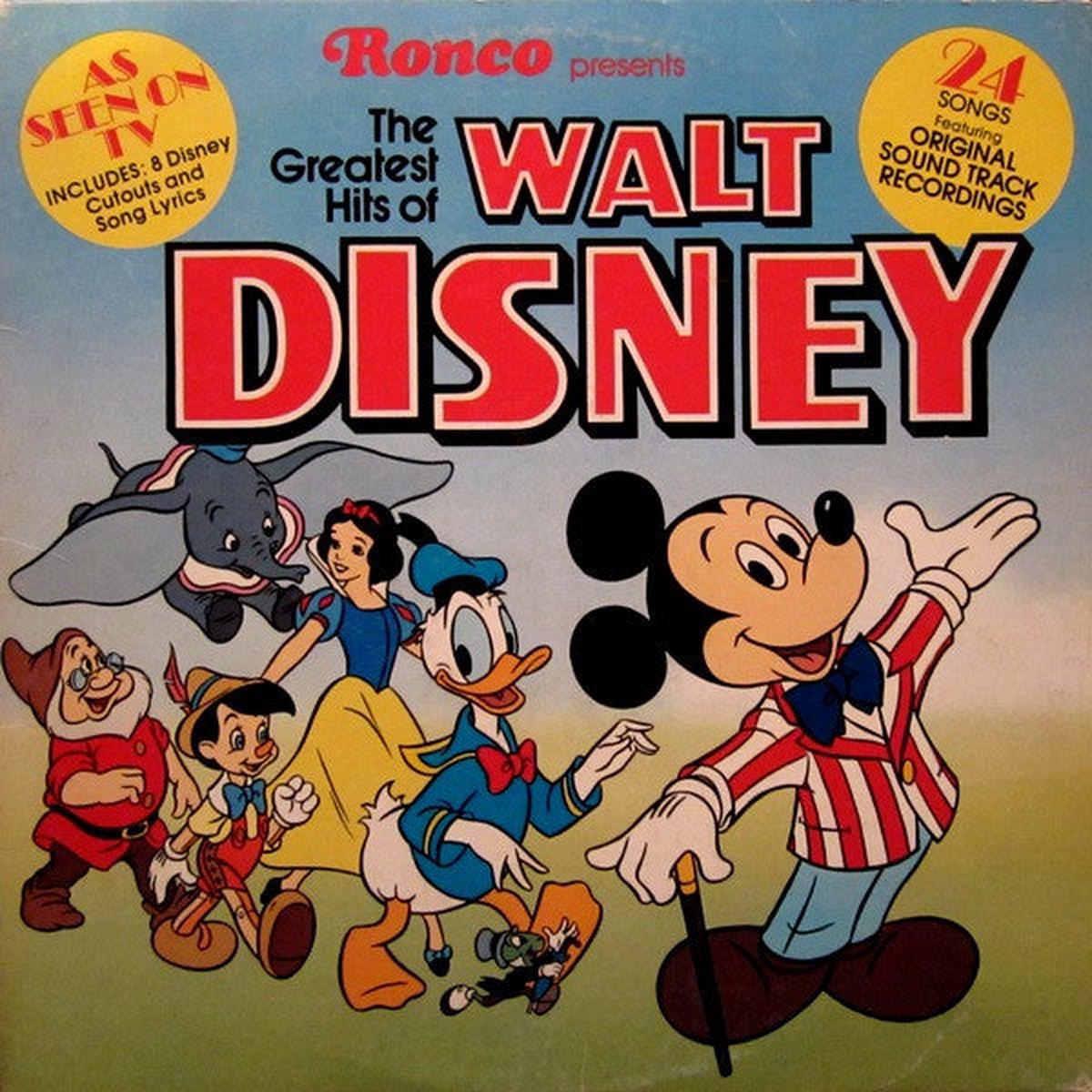 Various The Greatest Hits Of Walt Disney LP
