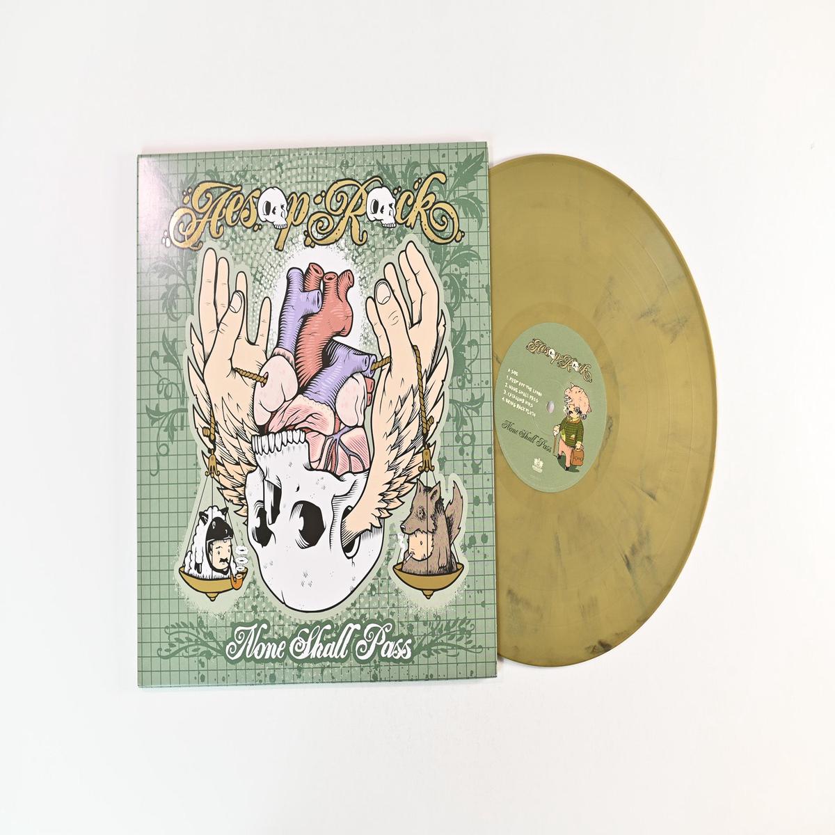 Aesop Rock - None Shall Pass on Rhymesayers Vinyl Me Please Gold Black Marble Reissue