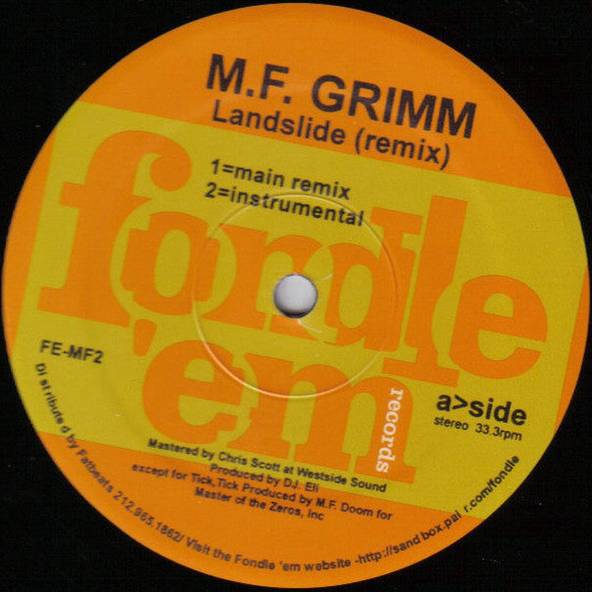 M.F. Grimm Landslide (Remix) 12"