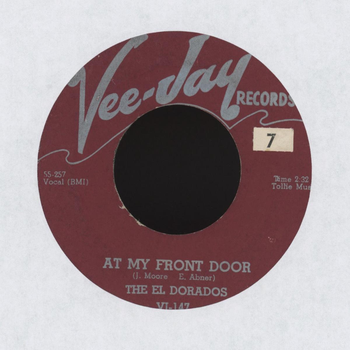 The El Dorados - At My Front Door on Vee Jay RB Doo Wop 45