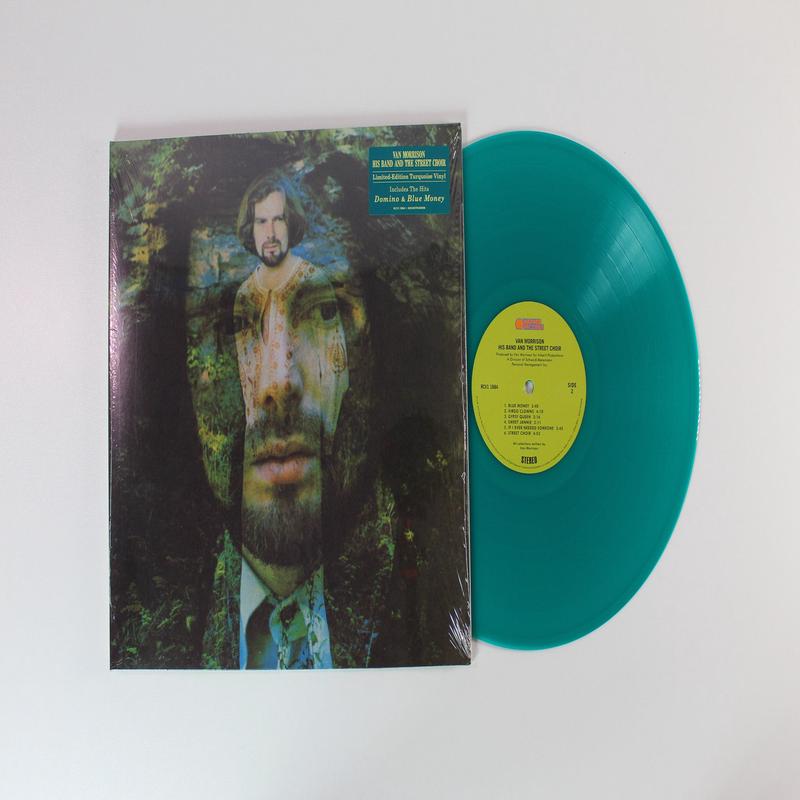 Van Morrison - His Band And The Street Choir on Warner Records Ltd Turquoise Vinyl Reissue