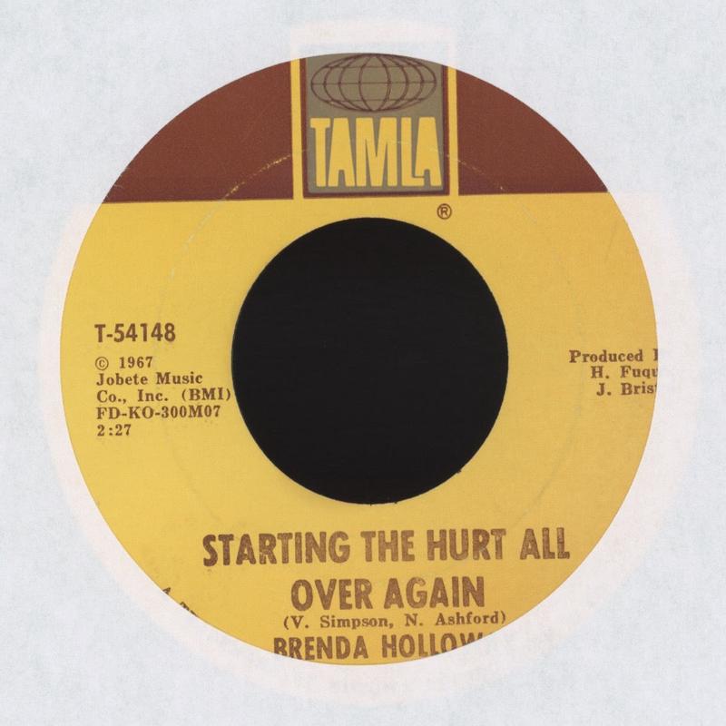 Brenda Holloway - Starting The Hurt All Over Again on Tamla Northern Soul 45