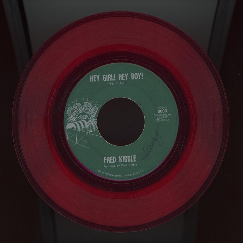 Fred Kibble - Hey Girl ! Hey Boy ! on Copa Red Vinyl Northern Soul 45