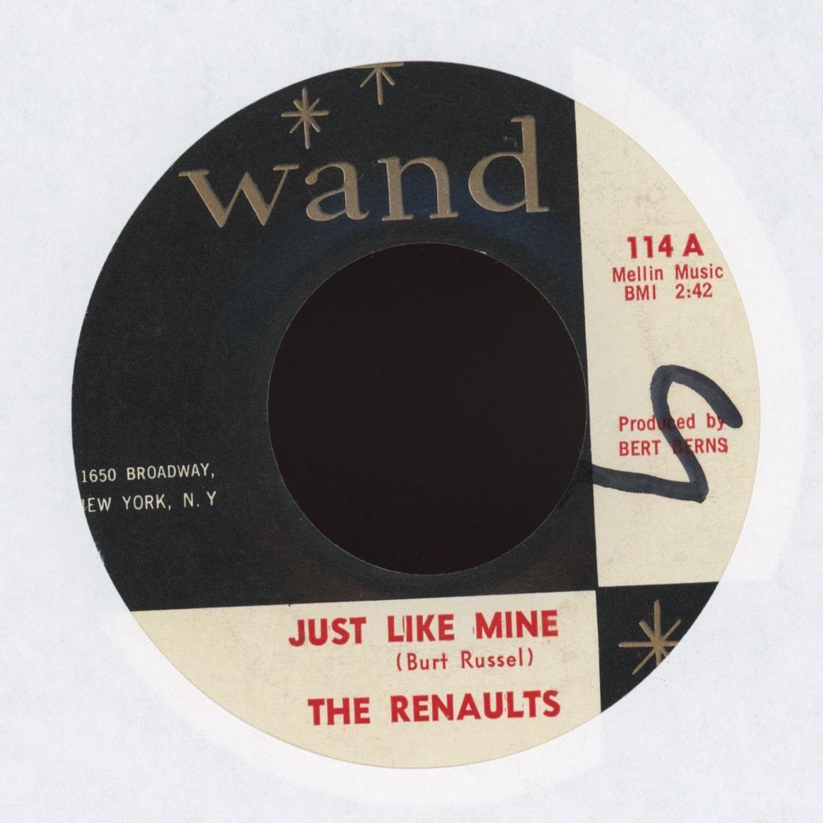 The Renaults - Just Like Mine on Wand Northern Soul Popcorn 45