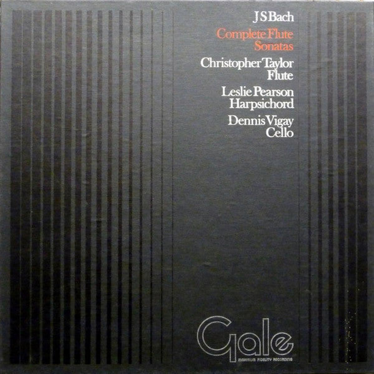 Bach / Christopher Taylor - Complete Flute Sonatas (2 LP)