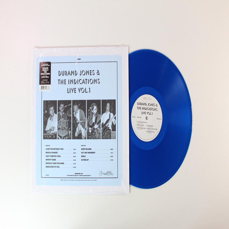 Durand Jones & The Indications - Live Vol. 1 on Dead Oceans / Colemine Records - Blue Vinyl