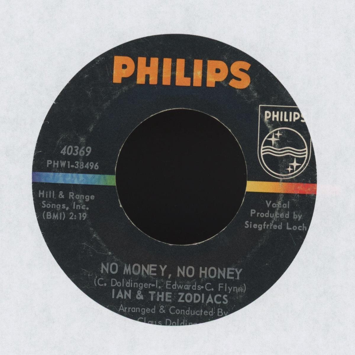 Ian & The Zodiacs - No Money, No Honey on Philips Garage Fuzz 45