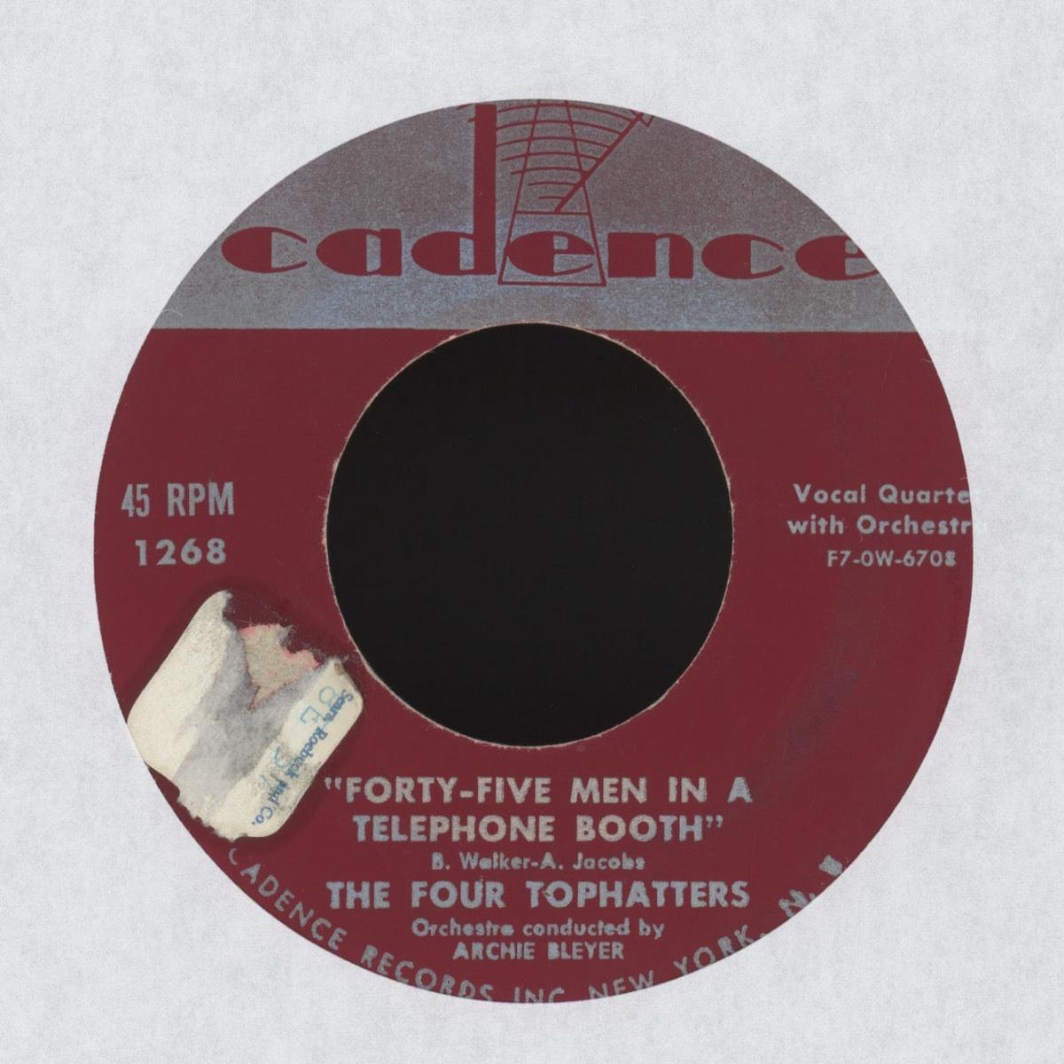 The Four Tophatters - Forty-Five Men In A Telephone Booth on Cadence RB Rocker 45