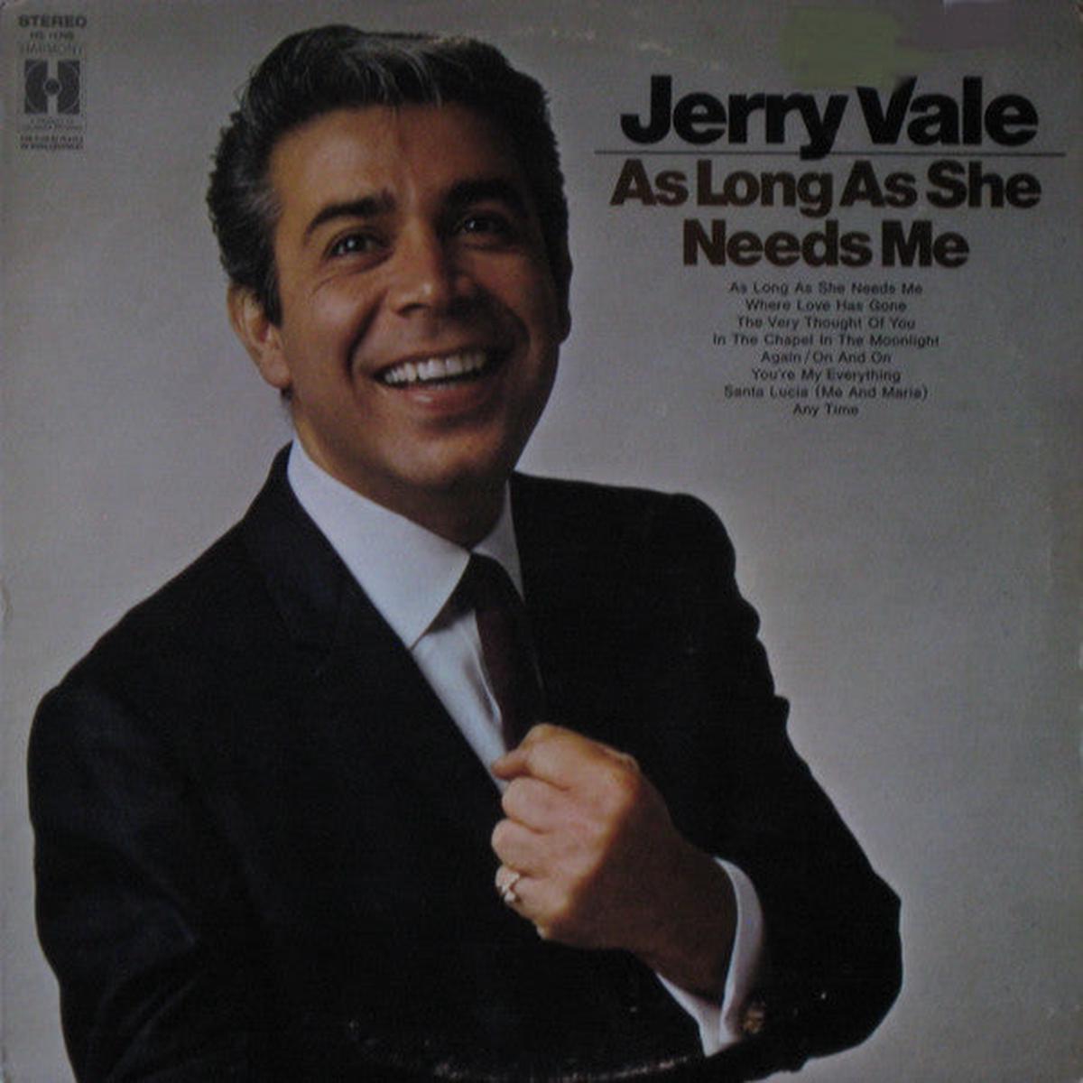 Jerry Vale As Long As She Needs Me - 1969 pop vocal (Vinyl) NM
