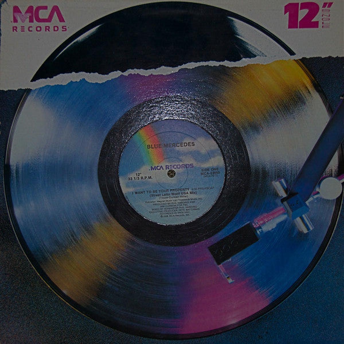 Blue Mercedes  I Want To Be Your Property -1987- Vinyl, 12", 33  RPM, Maxi-Singl