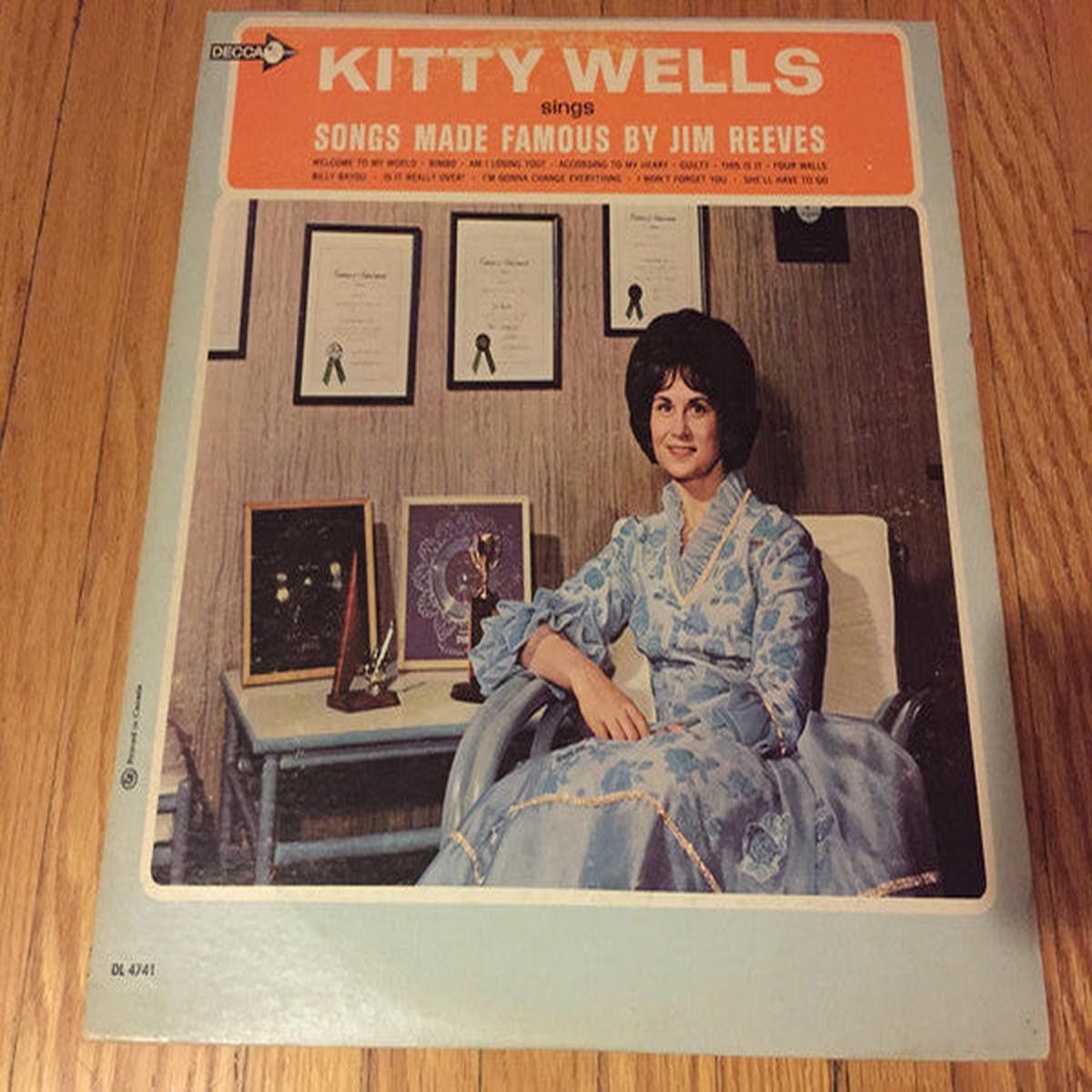 Kitty Wells Songs Made Famous By Jim Reeves -1966- Folk, World, & Country (vinyl)