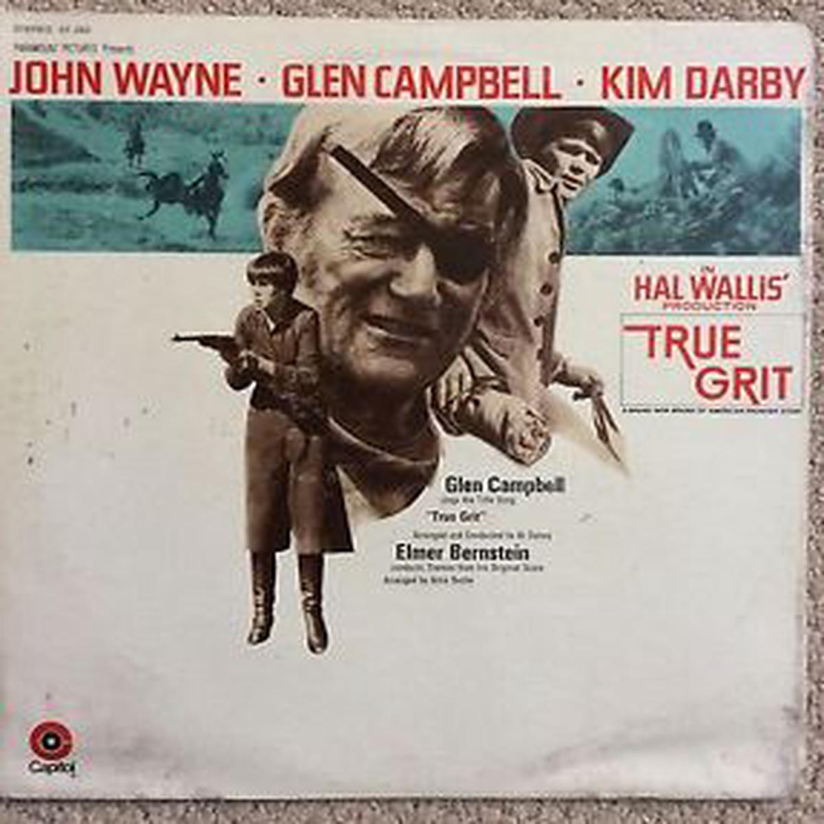 True Grit - Elmer Bernstein  1969 Soundtrack, Theme (vinyl) great shape !