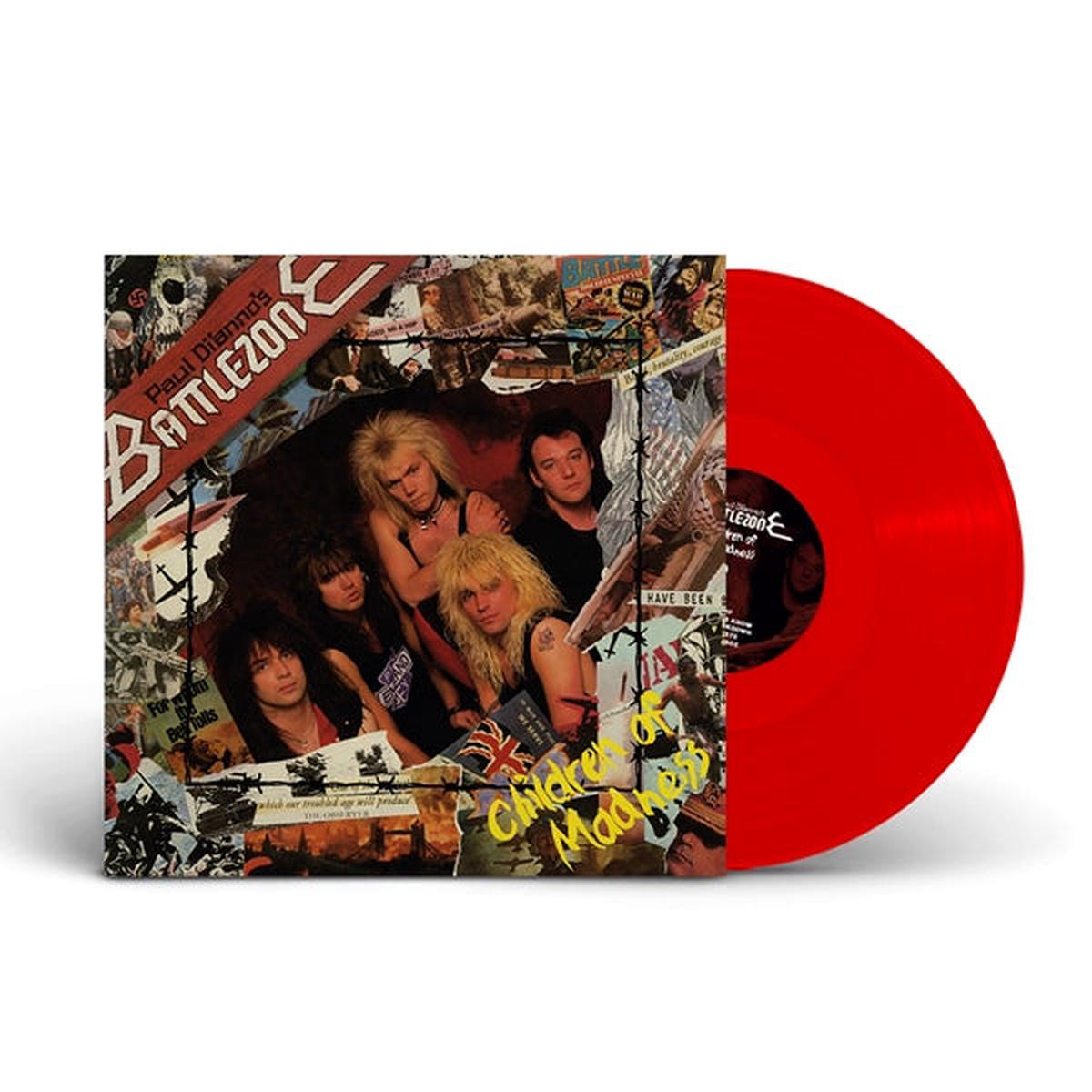 PAUL DI'ANNO'S BATTLEZONE: CHILDREN OF MADNESS LP (red vinyl, ex-Maiden album from 87) *new, sealed*