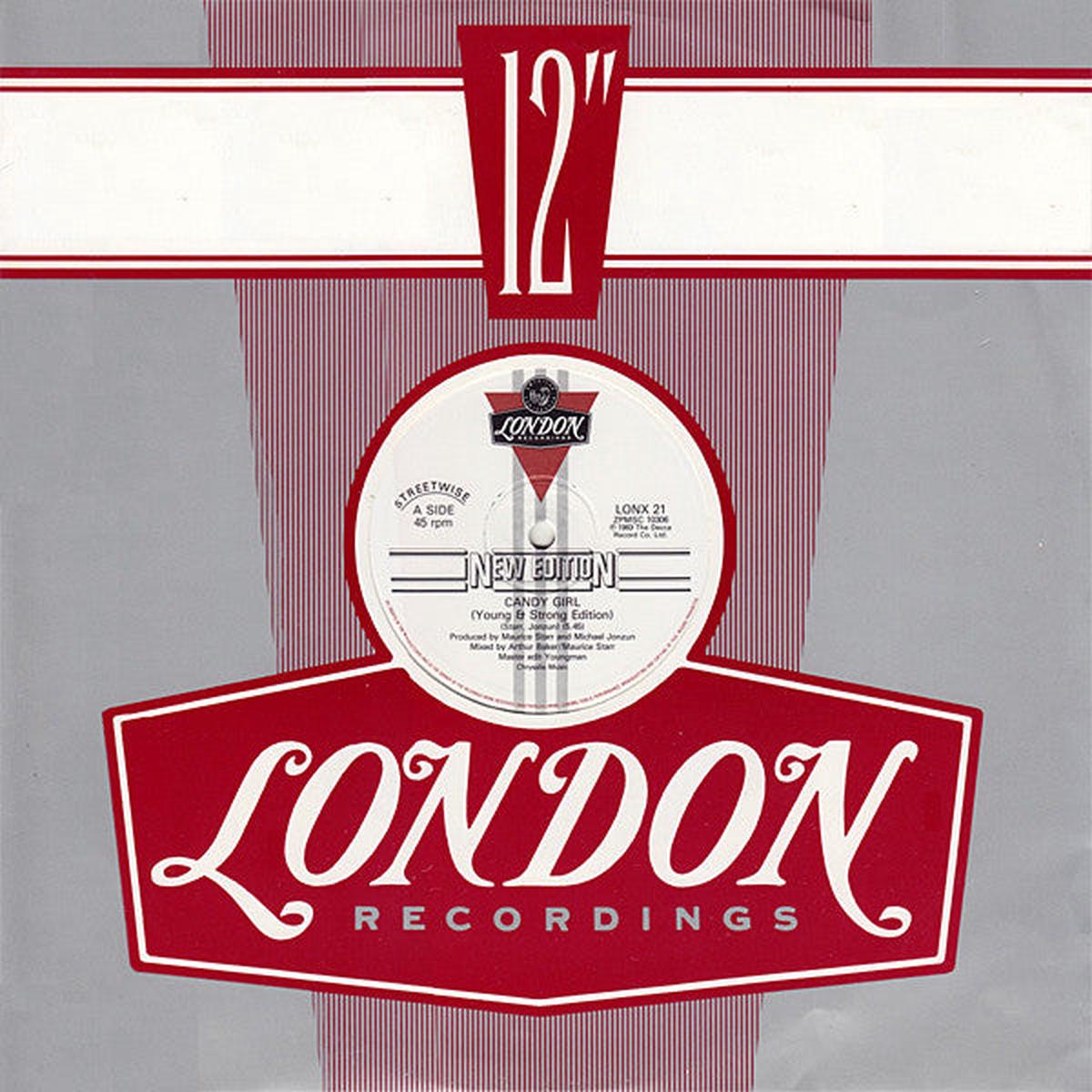 New Edition Candy Girl 1983 U.K. 12" Streetwise/London Electro-Funk/Bubblegum Soul (British Vinyl)