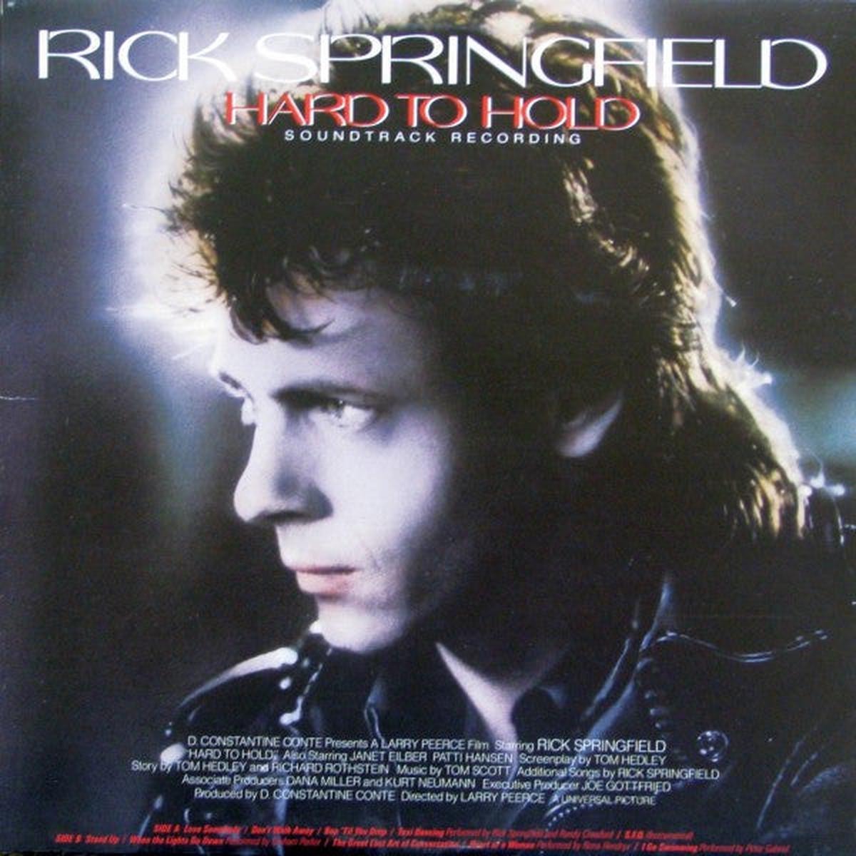 Rick Springfield Hard to Hold (Soundtrack) 1984 Rock / Pop / Soundtrack (vinyl)