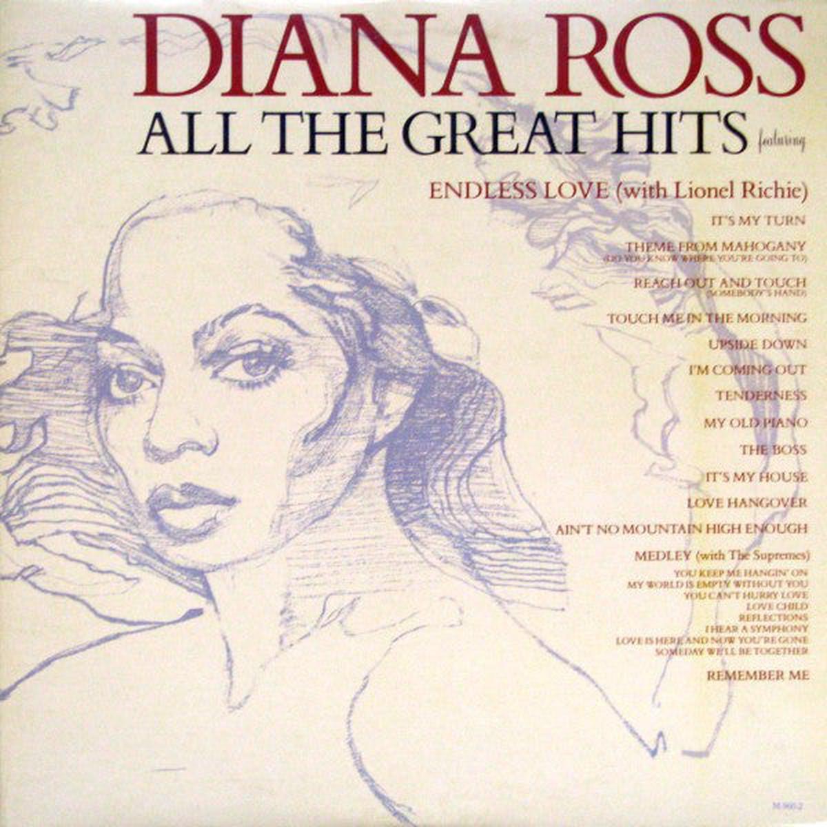 Diana Ross All The Great Hits -1981- Funk / Soul -2 lps -(vinyl) Near Mint Copy