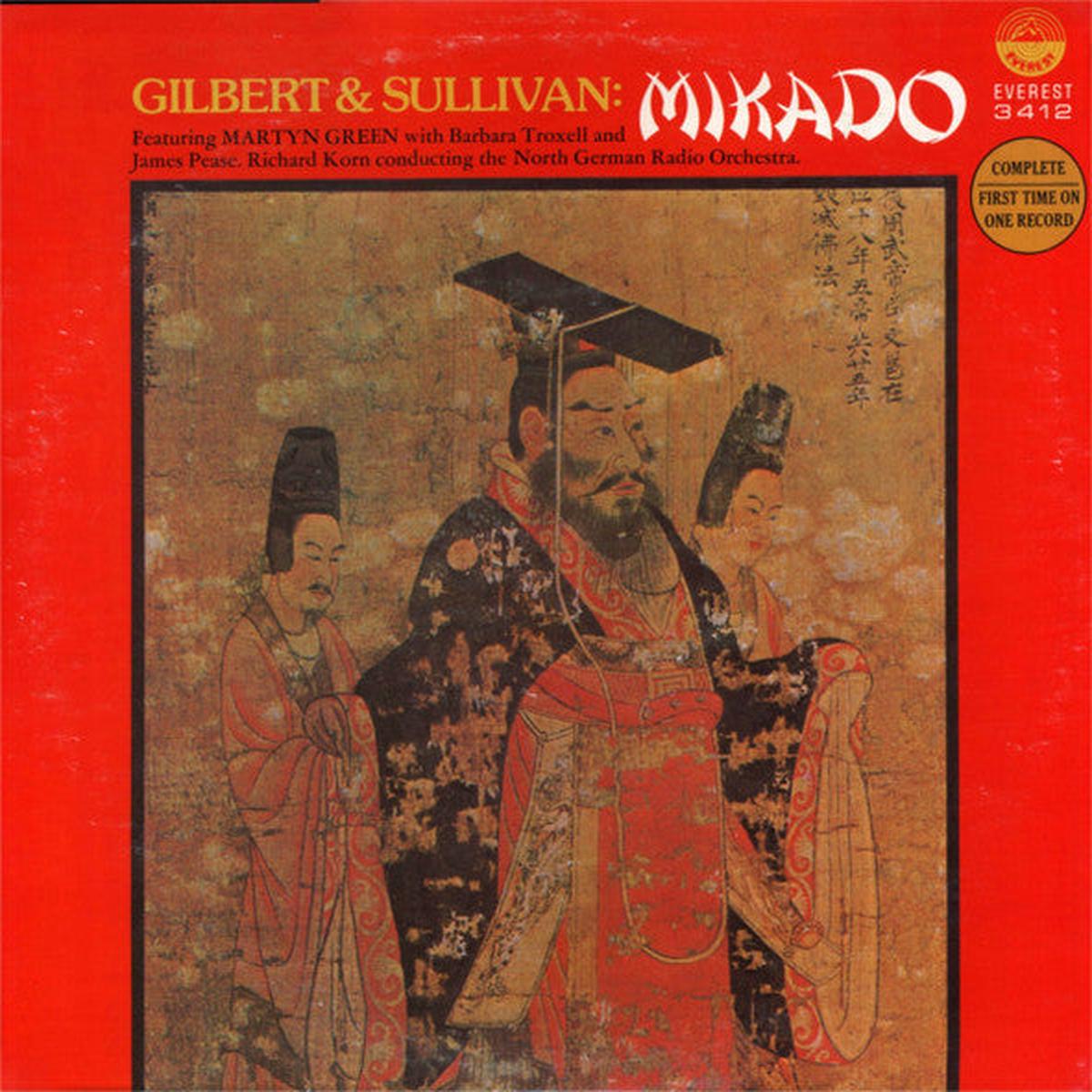 Gilbert & Sullivan : Featuring Martyn Green With Barbara Troxell And James Pease . Richard Korn Conducting The North German Radio Orchestra*  Mikado  1977 Classical (VInyl)