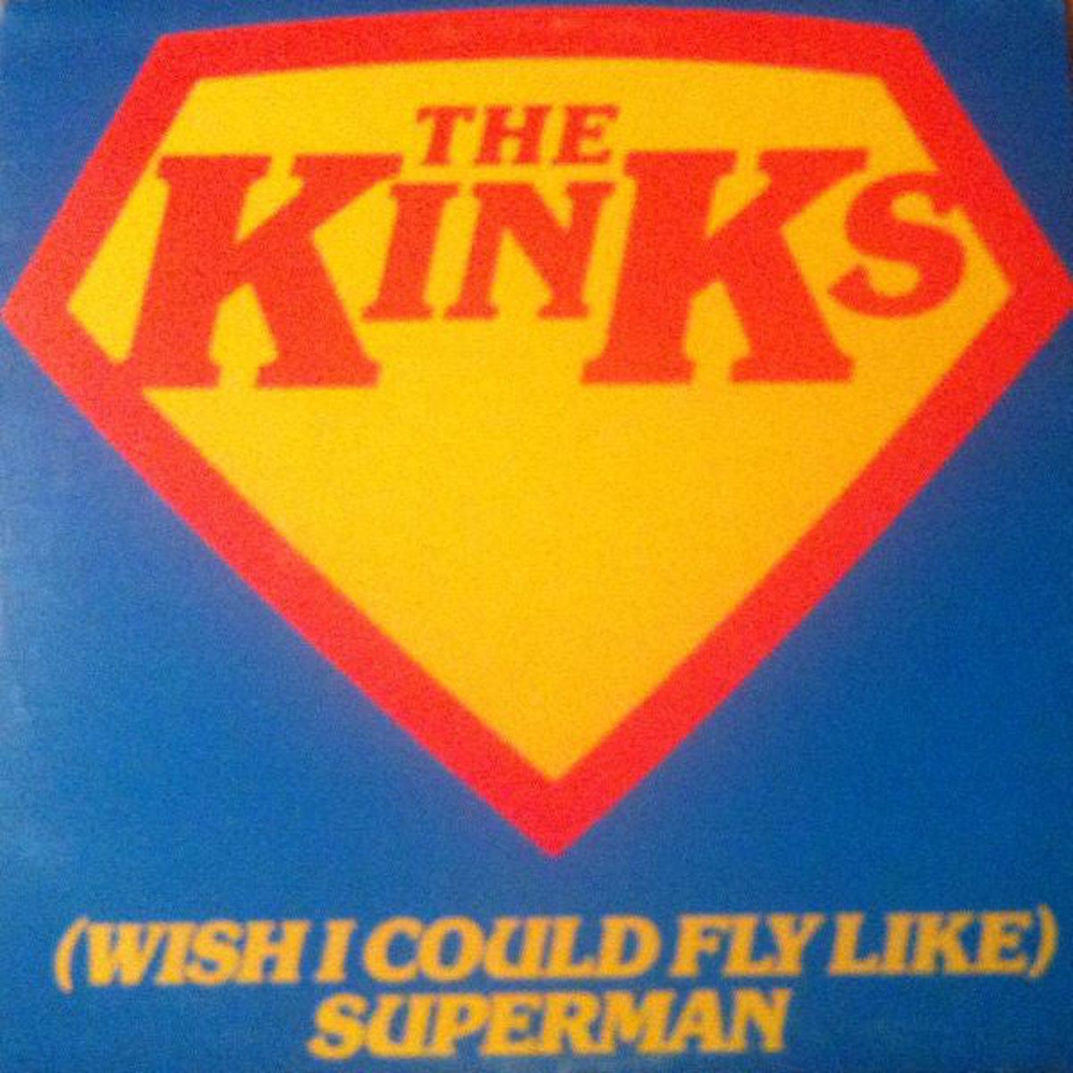 Kinks  (Wish I Could Fly Like) Superman - 1979- Pop Rock ( Blue Vinyl )
