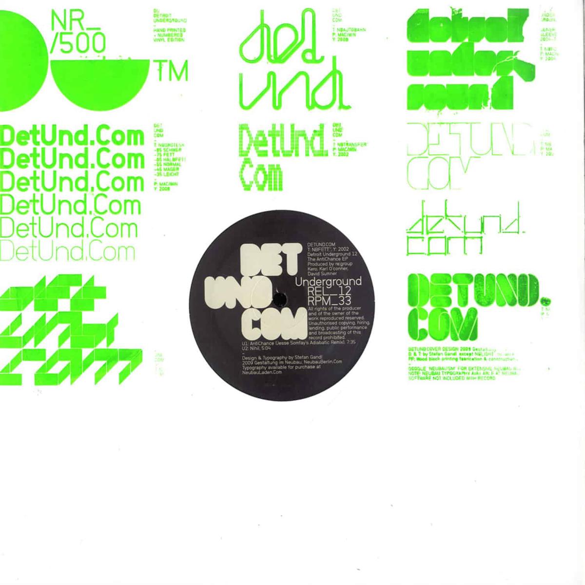 RE:GROUP, PUNISHER, JESSE SOMFAY THE ANTICHANCE EP