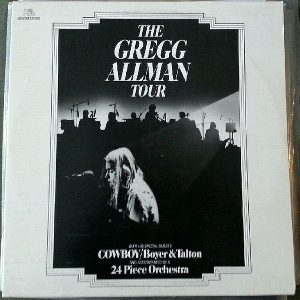 Gregg Allman Tour - Gregg Allman With Cowboy - Boyer & Talton The Gregg Allman Tour - 2 lps -1974- Blues Rock, Country Rock, Southern Rock, Rhythm & Blues (vinyl)
