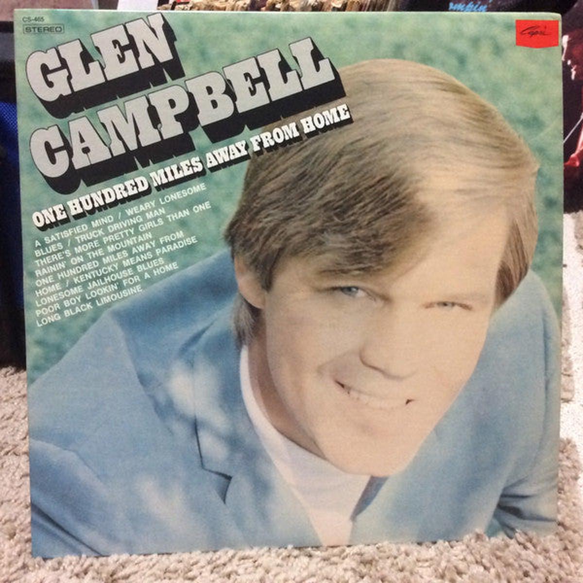 Glen Campbell One Hundred Miles From Home - 1971-Folk, World, & Country ,Bluegrass (vinyl)