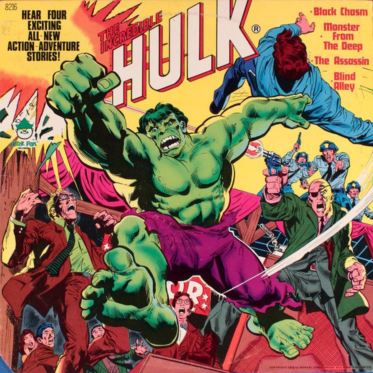 The Incredible Hulk - 1978- Children's Style: Story ( Rare Vinyl )