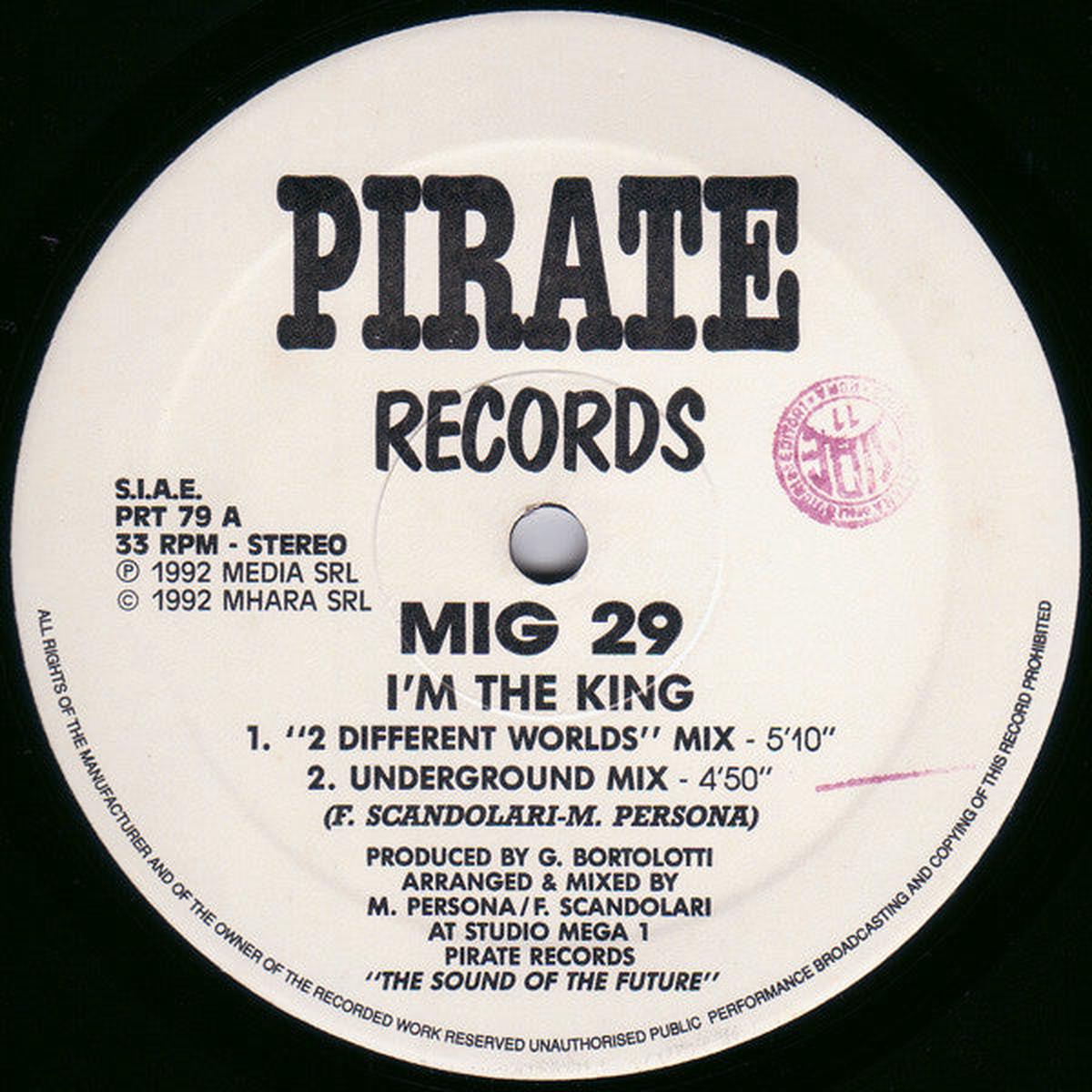 Mig 29 I'm The King - 1992-Electronic,Techno, Italo House ( Vinyl, 12", 33 RPM)