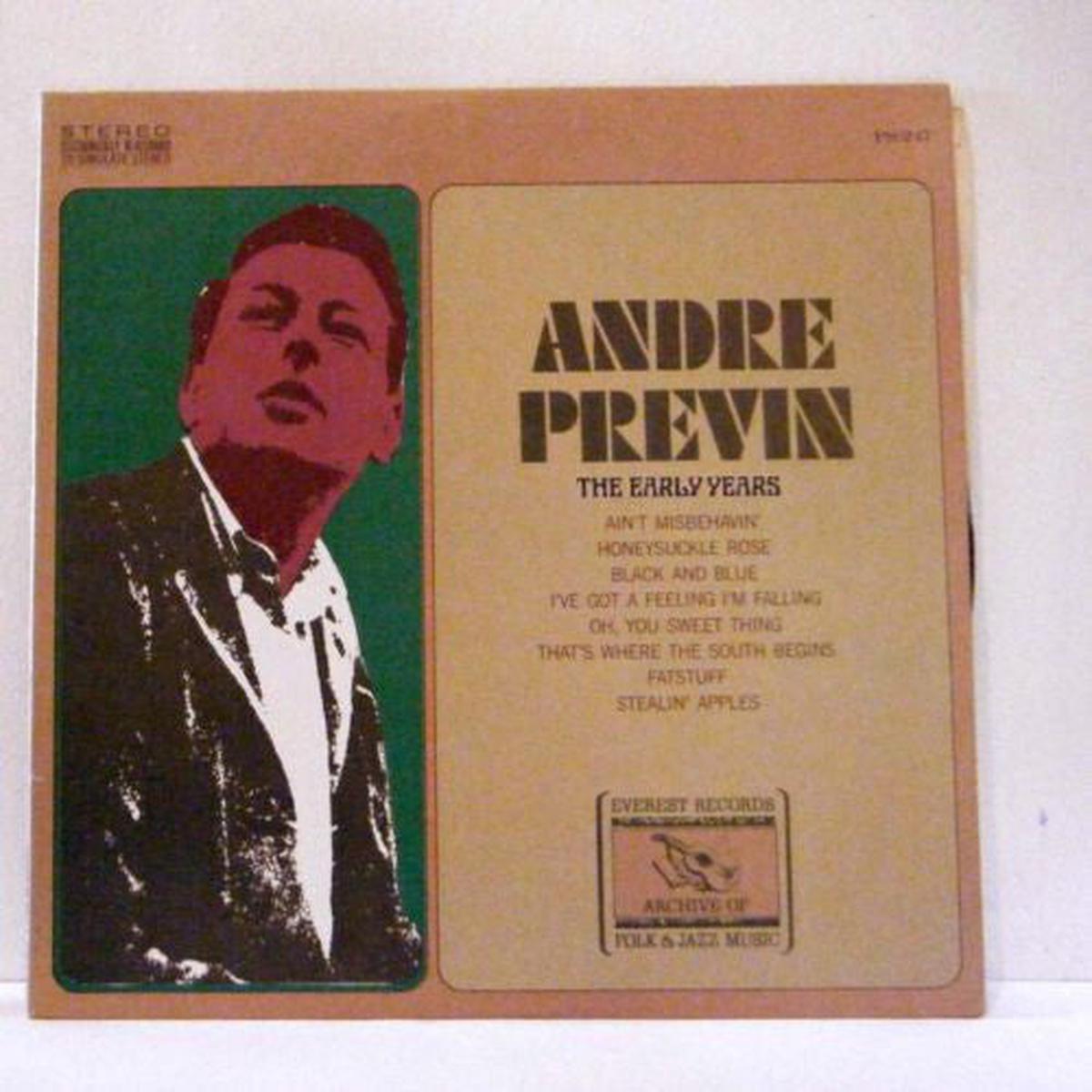 Andr Previn The Early Years - 1970- Jazz (vinyl)