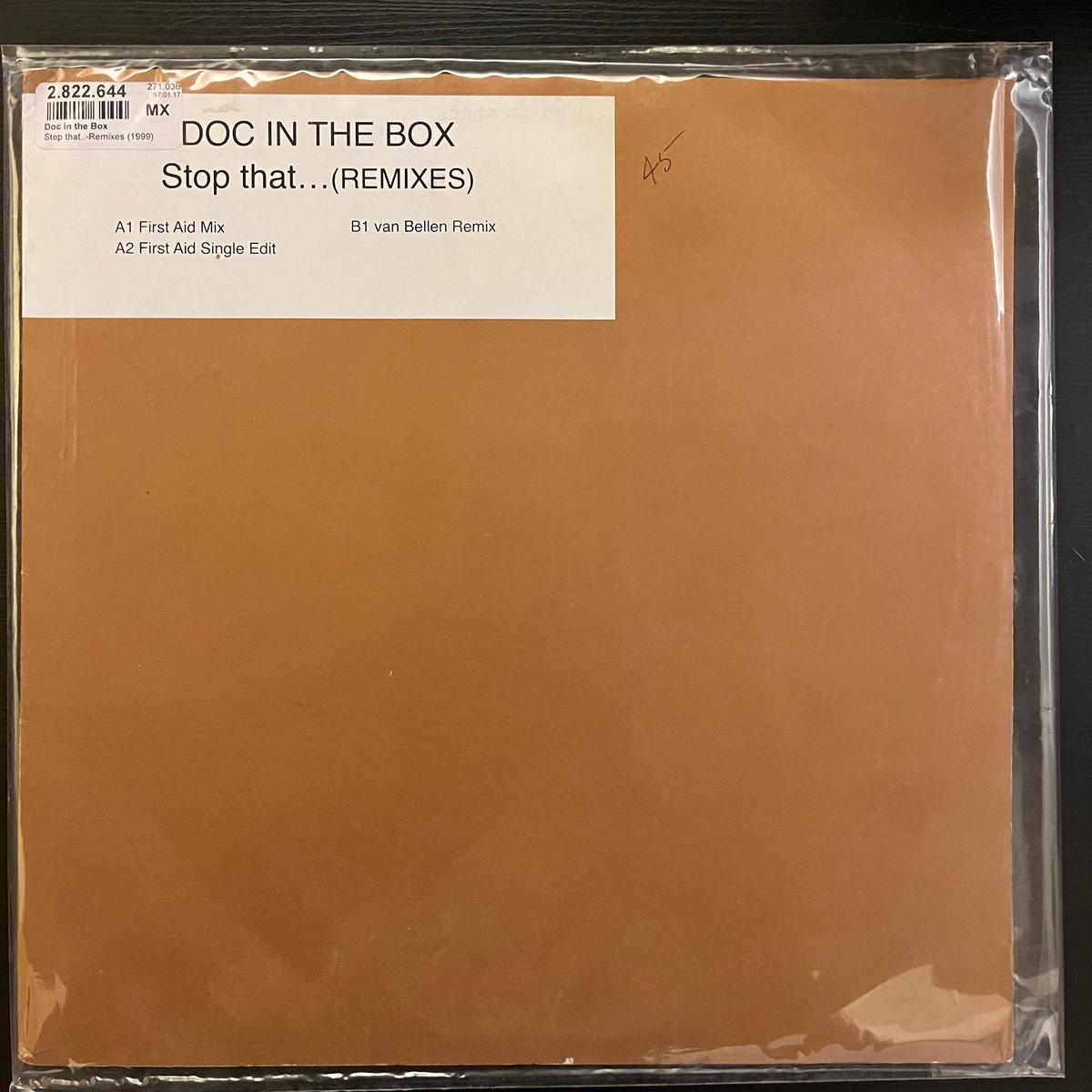 Doc In The Box - Stop That... (Remixes) ( (Used Vinyl - VG+) KG Marketplace