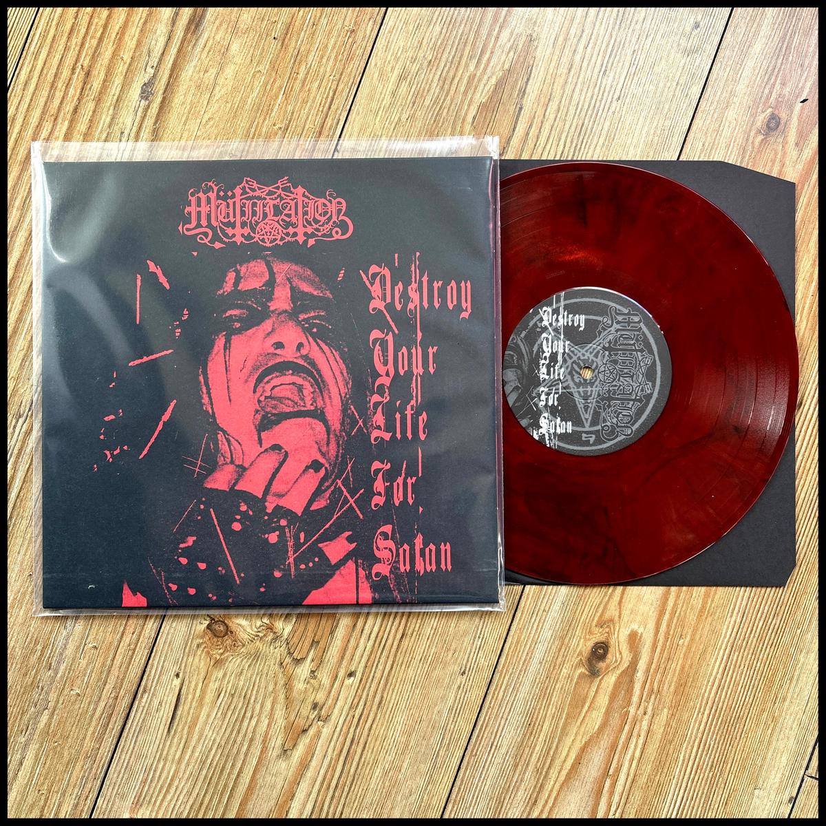MUTIILATION: Destroy Your Life For Satan (limited cherry red 10" vinyl) *new*