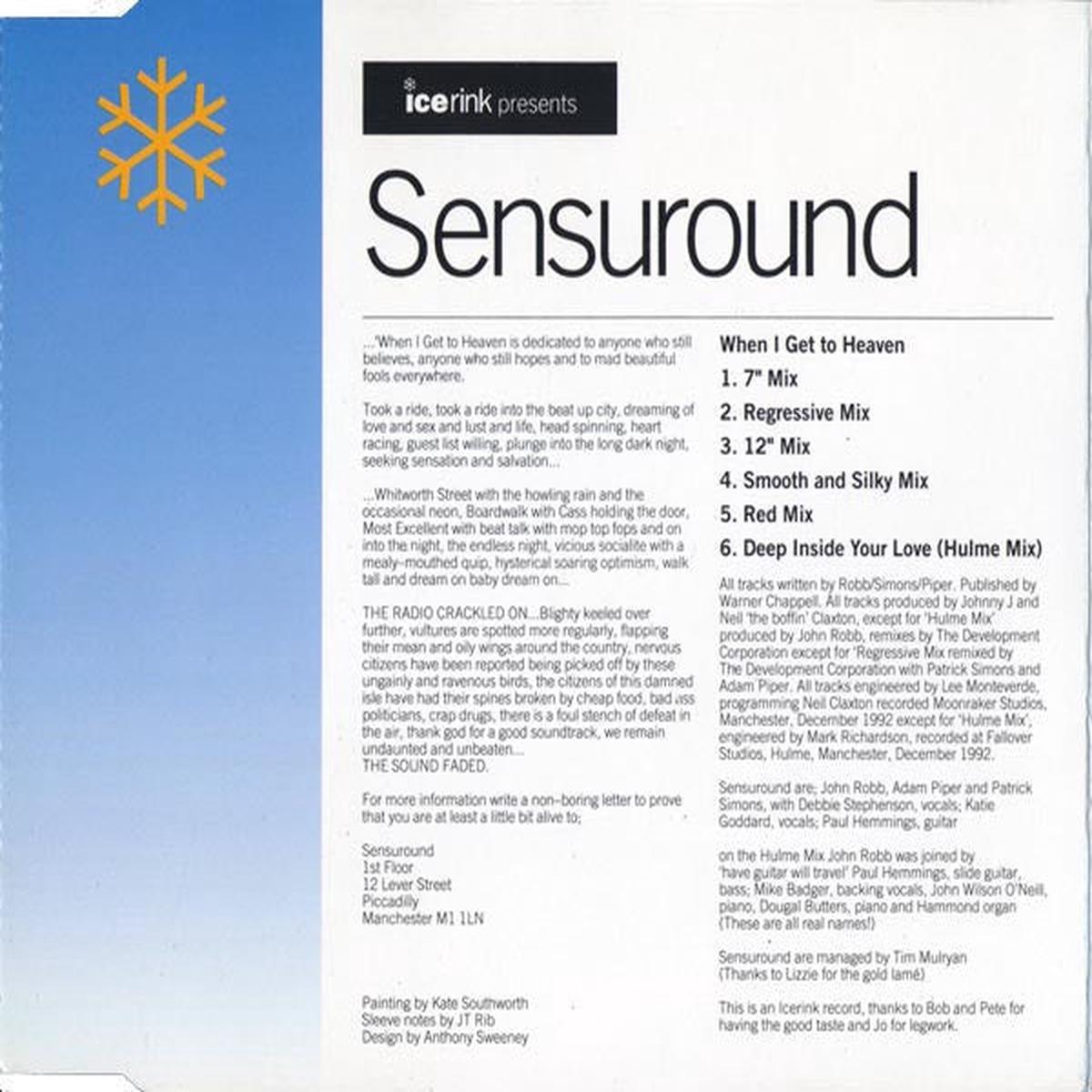Sensuround When I Get To Heaven - 1993-Electronic, Rock, Pop Style:Progressive House, House, Blues Rock, Synth-pop, Indie Rock ( UK Import Vinyl )
