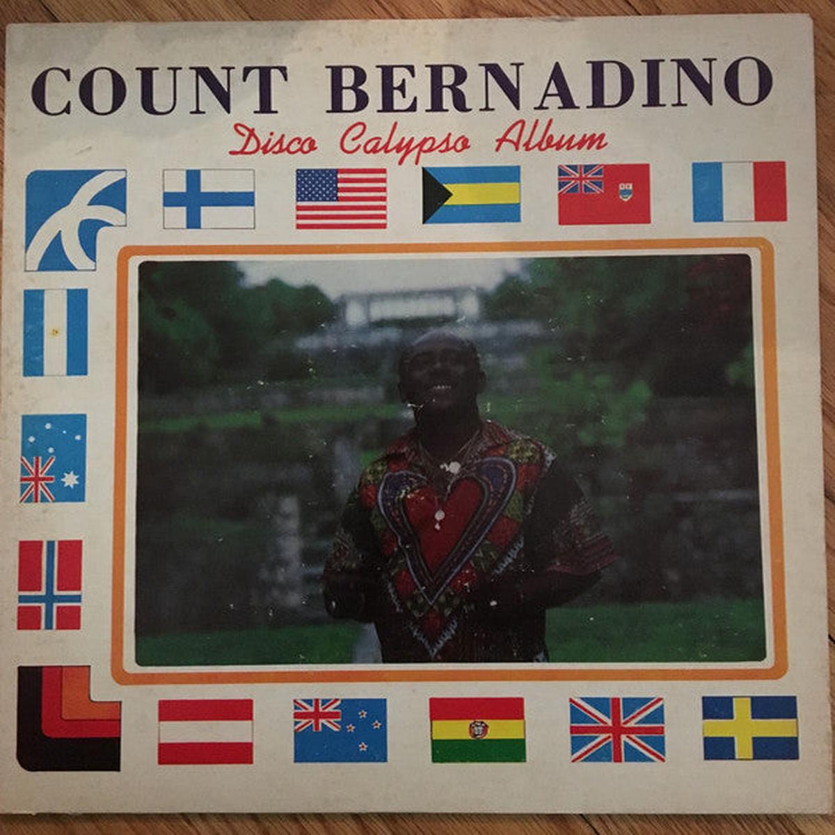 Count Bernadino  Disco Calypso Album -1980  Calypso Reggae (Rare Vinyl) Signed on back