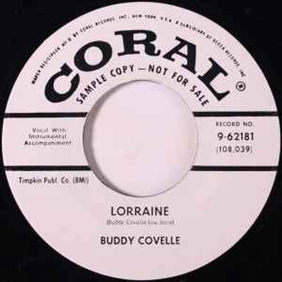Covelle, Buddy -- Lorraine / I'll Go On Loving You