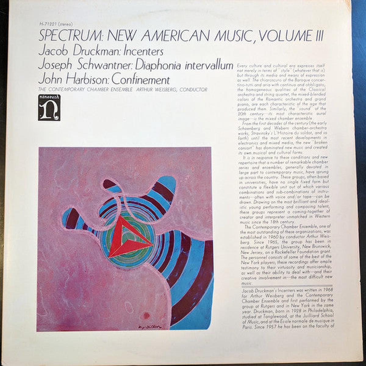 Jacob Druckman / Joseph Schwantner / John Harbison  Spectrum: New American Music Volume III - Classical (Vinyl)