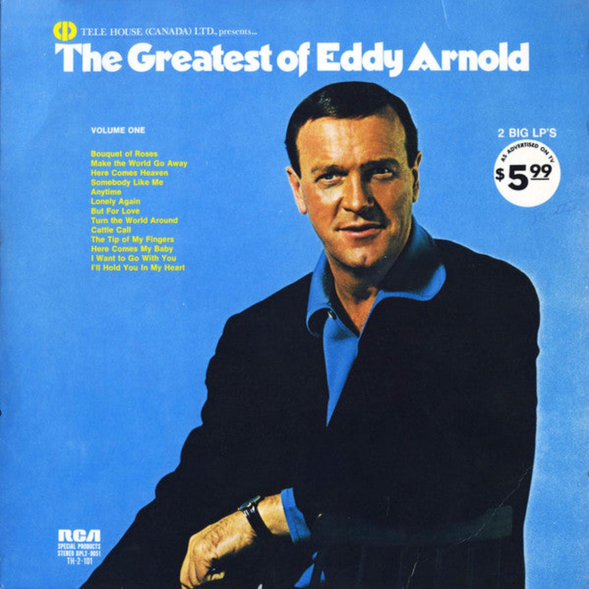 Eddy Arnold  The Greatest Of Eddy Arnold - 2lps- 1973-Folk, World, & Country Style: Country (Vinyl) Mint