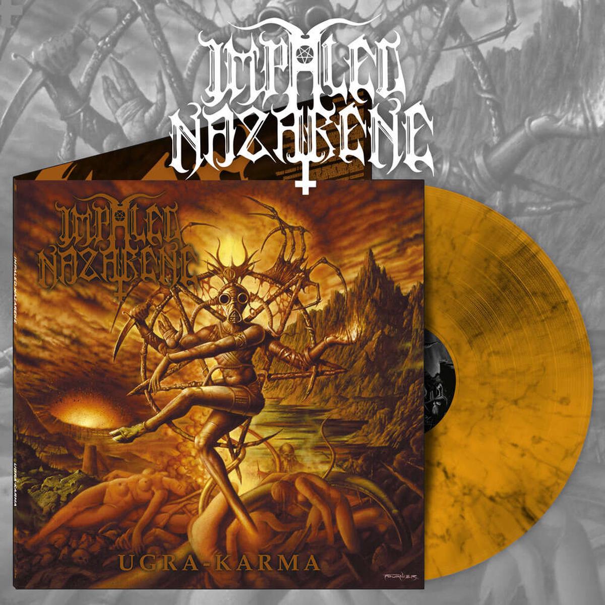 IMPALED NAZARENE: Ugra Karma LP (orange marble 180g vinyl, deluxe gatefold sleeve) *new*