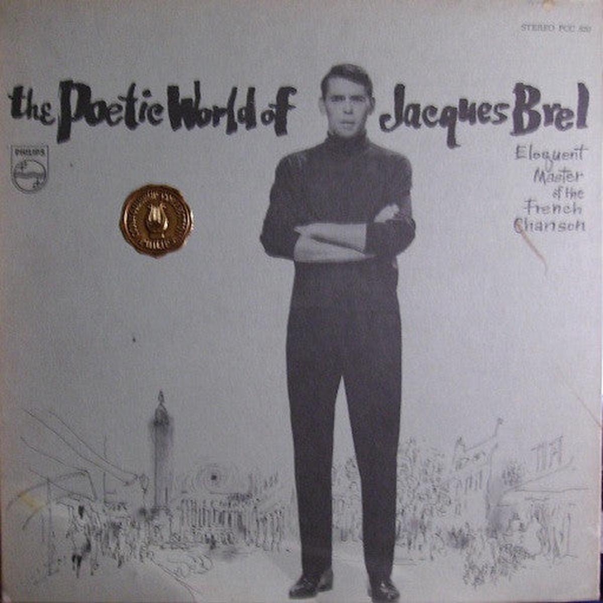 Jacques Brel The Poetic World Of Jacques Brel - 1970 Pop Style: Chanson ( Rare Vinyl )