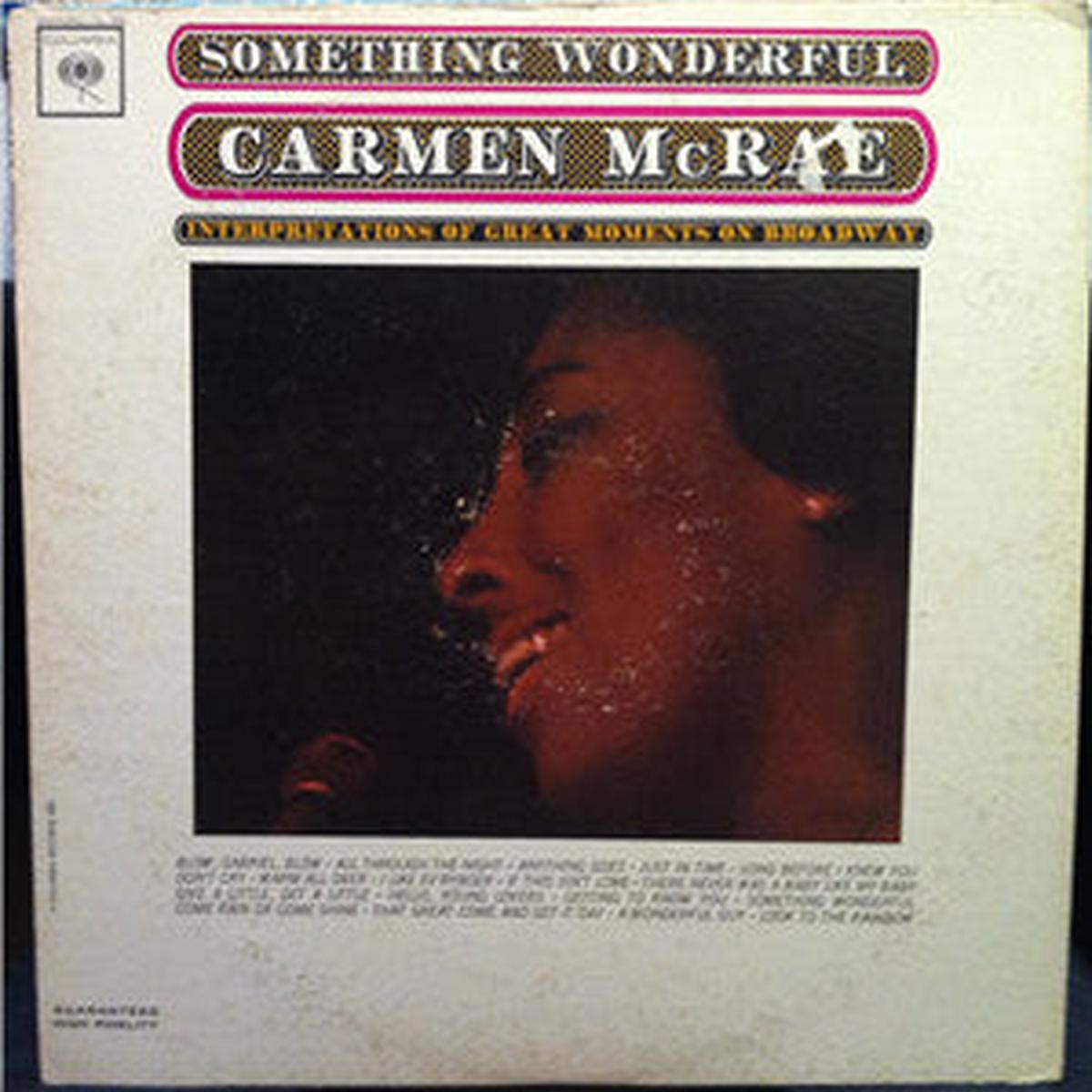 Carmen McRae Something Wonderful - 1963-jazz- (Vinyl) Sealed New
